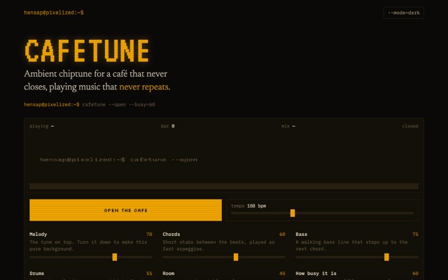 Preview of cafetune